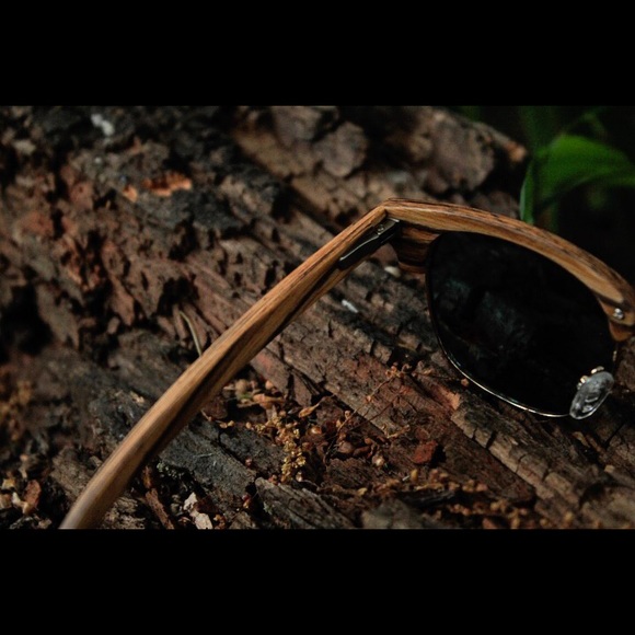 Handmade Zebra Wood Sunglasses-Polarized - Picture 4 of 5